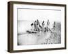 Hunting a Crocodile, Nubia, Egypt, 1887-Henri Bechard-Framed Giclee Print