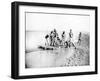 Hunting a Crocodile, Nubia, Egypt, 1887-Henri Bechard-Framed Giclee Print