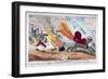 Hunting a Mare, 1819-George Cruikshank-Framed Giclee Print