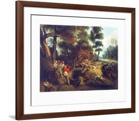 Hunting a Sow-Eugene Delacroix-Framed Collectable Print