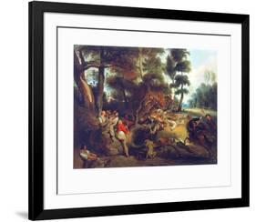 Hunting a Sow-Eugene Delacroix-Framed Collectable Print