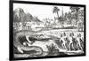 Hunting Alligators in the Southern States of America-null-Framed Giclee Print