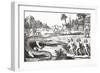 Hunting Alligators in the Southern States of America-null-Framed Giclee Print