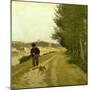 Hunting Along Banks of Arno in Florence-null-Mounted Giclee Print
