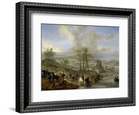 Hunting and Fishing Party, 1660-1662-Philips Wouwerman-Framed Giclee Print