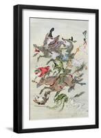 Hunting Animals, 1898-Kawanabe Kyosai-Framed Giclee Print