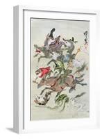 Hunting Animals, 1898-Kawanabe Kyosai-Framed Giclee Print