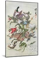Hunting Animals, 1898-Kawanabe Kyosai-Mounted Giclee Print