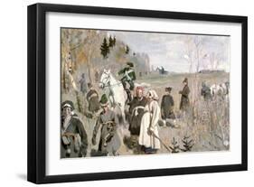 Hunting at the Time of the Tsar Peter the Great, 1907-Sergei Arsenyevich Vinogradov-Framed Giclee Print