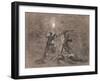 Hunting Birds by Torchlight-Jean-Francois Millet-Framed Giclee Print