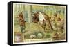 Hunting Bison in Ancient Germany-null-Framed Stretched Canvas