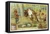 Hunting Bison in Ancient Germany-null-Framed Stretched Canvas