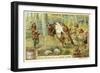 Hunting Bison in Ancient Germany-null-Framed Giclee Print