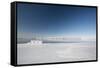 Hunting Blind Made from Ice Blocks at the Floe Edge-Louise Murray-Framed Stretched Canvas