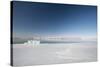 Hunting Blind Made from Ice Blocks at the Floe Edge-Louise Murray-Stretched Canvas