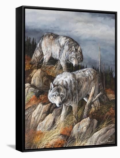 Hunting Brothers-Trevor V. Swanson-Framed Stretched Canvas