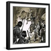 Hunting - by Magic-Angus Mcbride-Framed Giclee Print