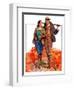 "Hunting Couple on Walk,"November 1, 1936-J. Hennesy-Framed Premium Giclee Print