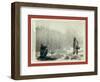 Hunting Deer. a Deer Hunt Near Deadwood in Winter '87 and ' Two Miners Millan and Hubbard Got their-John C. H. Grabill-Framed Giclee Print