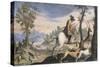 Hunting Deer and Wild Boar-Giovanni Francesco Barbieri-Stretched Canvas