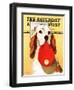 "Hunting Dog and Cap," Saturday Evening Post Cover, October 29, 1938-Jack Murray-Framed Giclee Print