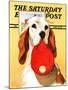 "Hunting Dog and Cap," Saturday Evening Post Cover, October 29, 1938-Jack Murray-Mounted Giclee Print