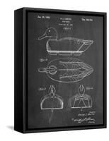 Hunting Duck Decoy Patent-null-Framed Stretched Canvas