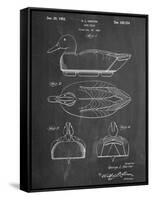 Hunting Duck Decoy Patent-null-Framed Stretched Canvas