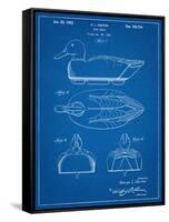 Hunting Duck Decoy Patent-null-Framed Stretched Canvas