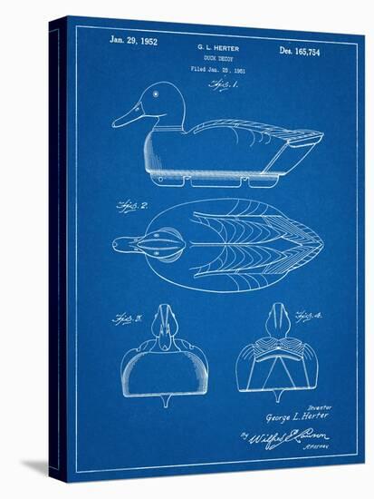 Hunting Duck Decoy Patent-null-Stretched Canvas