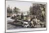 Hunting, Fishing and Forest Scene-Currier & Ives-Mounted Giclee Print