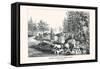 Hunting Fishing and Forest Scenes: Good Luck All Around-Currier & Ives-Framed Stretched Canvas