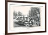 Hunting Fishing and Forest Scenes: Good Luck All Around-Currier & Ives-Framed Art Print