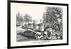 Hunting Fishing and Forest Scenes: Good Luck All Around-Currier & Ives-Framed Art Print