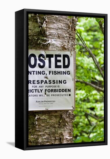 Hunting Fishing Trespassing Stictly Forbidden Photo Print Poster-null-Framed Stretched Canvas