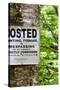 Hunting Fishing Trespassing Stictly Forbidden Photo Print Poster-null-Stretched Canvas