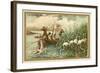 Hunting Flamingos, Spain-null-Framed Giclee Print