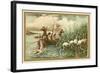 Hunting Flamingos, Spain-null-Framed Giclee Print