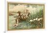 Hunting Flamingos, Spain-null-Framed Giclee Print