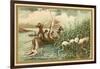 Hunting Flamingos, Spain-null-Framed Giclee Print