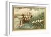 Hunting Flamingos, Spain-null-Framed Giclee Print