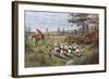 Hunting, Fox, the Kill-GW Rowlandson-Framed Art Print