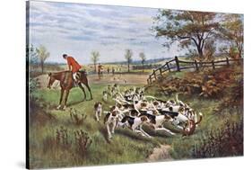 Hunting, Fox, the Kill-GW Rowlandson-Stretched Canvas