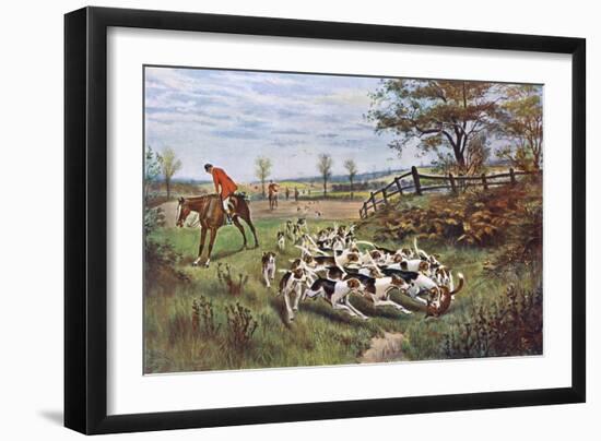Hunting, Fox, the Kill-GW Rowlandson-Framed Art Print