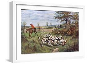 Hunting, Fox, the Kill-GW Rowlandson-Framed Art Print