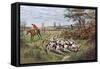 Hunting, Fox, the Kill-GW Rowlandson-Framed Stretched Canvas