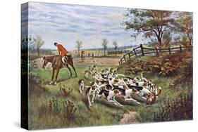 Hunting, Fox, the Kill-GW Rowlandson-Stretched Canvas