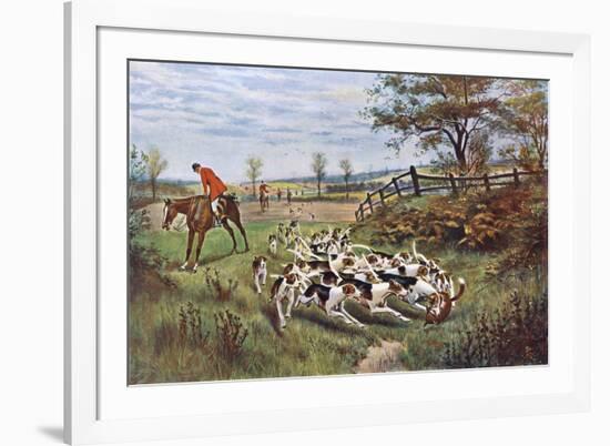 Hunting, Fox, the Kill-GW Rowlandson-Framed Art Print