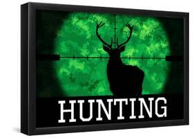 Hunting Green Buck Poster Print-null-Framed Poster