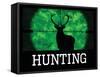 Hunting Green Buck Poster Print-null-Framed Stretched Canvas